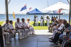 Officials and guests at the ceremony.