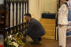The Lord Mayor of Fremantle laying a wreath on behalf of the City of Fremantle.