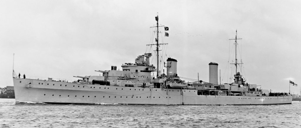 HMAS Perth I, July 1939.