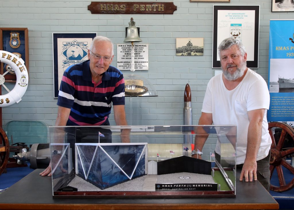 Model presentation HMAS Perth (I) Memorial